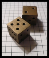 Dice : Dice - Metal Dice - Solid Brass - 6d